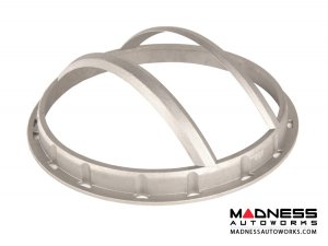 Jeep Wrangler JK Elite Pivotal Headlight Euro Guards - Raw Aluminum Jeep Wrangler JK Elite Pivotal Headlight Euro Guards - Raw Aluminum